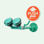 ClassicLine Sicherheits-Augendusche mit zwei Brauseköpfen 45° für Wandmontage Aufputz