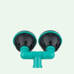 ClassicLine Sicherheits-Augendusche mit zwei Brauseköpfen 45° für Wandmontage Aufputz – Bild 2