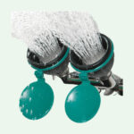 ClassicLine Sicherheits-Augendusche mit zwei Brauseköpfen 45° für Wandmontage - Image 2