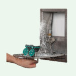 PremiumLine Sicherheits-Augendusche im Edelstahlgehäuse, inklusive Notduschventil für Wandmontage Unterputz - Image 2