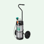 ClassicLine mobile Tank-Augendusche mit Edelstahltank auf Handwagen