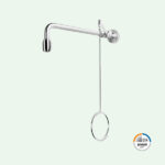 PremiumLine Körper-Notdusche Edelstahl, für Wandmontage Aufputz