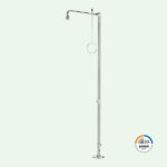 PremiumLine Körper-Notdusche, Edelstahl für Bodenmontage