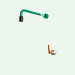 ClassicLine frostsichere selbstentleerende Körper-Notdusche für Wandmontage