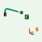 ClassicLine frostsichere selbstentleerende Körper-Notdusche für Wandmontage – Bild 2