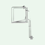 PremiumLine frostsichere selbstentleerende Augenduschen-Station mit umliegendem Schutzkorb mit Unterflurauslösung, Edelstahl für Bodenmontage - Image 3