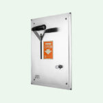 PremiumLine Notduschventil im Edelstahlgehäuse mit Entleerung für Wandmontage Unterputz