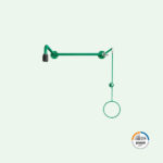 ClassicLine variable Körper-Notdusche für Über-Tür-Montage