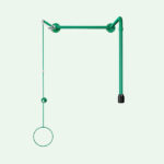 ClassicLine variable Körper-Notdusche für Über-Tür-Montage – Bild 2