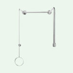 PremiumLine variable Körper-Notdusche für Über-Tür-Montage – Bild 2