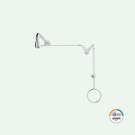 PremiumLine variable Körper-Notdusche mit Zugstangenumlenkung für Über-Tür-Montage