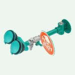 ClassicLine Sicherheits-Augendusche mit zwei Brauseköpfen 45° für Wandmontage Aufputz – Bild 4