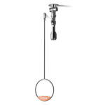 PremiumLine Stainless Steel Body safety shower, for surface-mounted ceiling installation